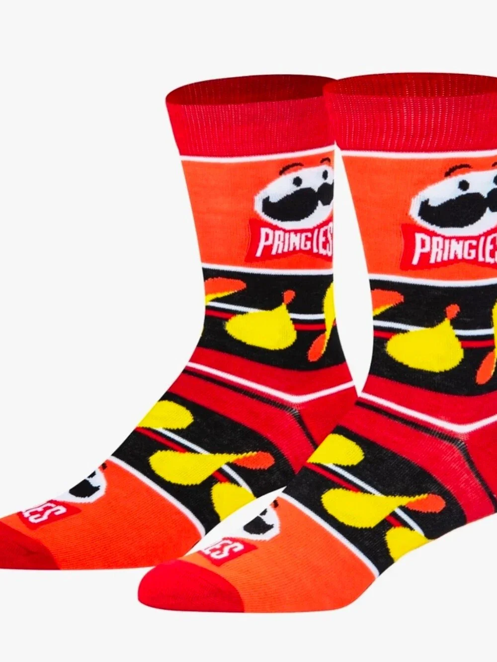 Size Medium 8 Pack Crazy Odd Sox Crew Cotton Blend Socks Ruffles Snacks Food Etc
